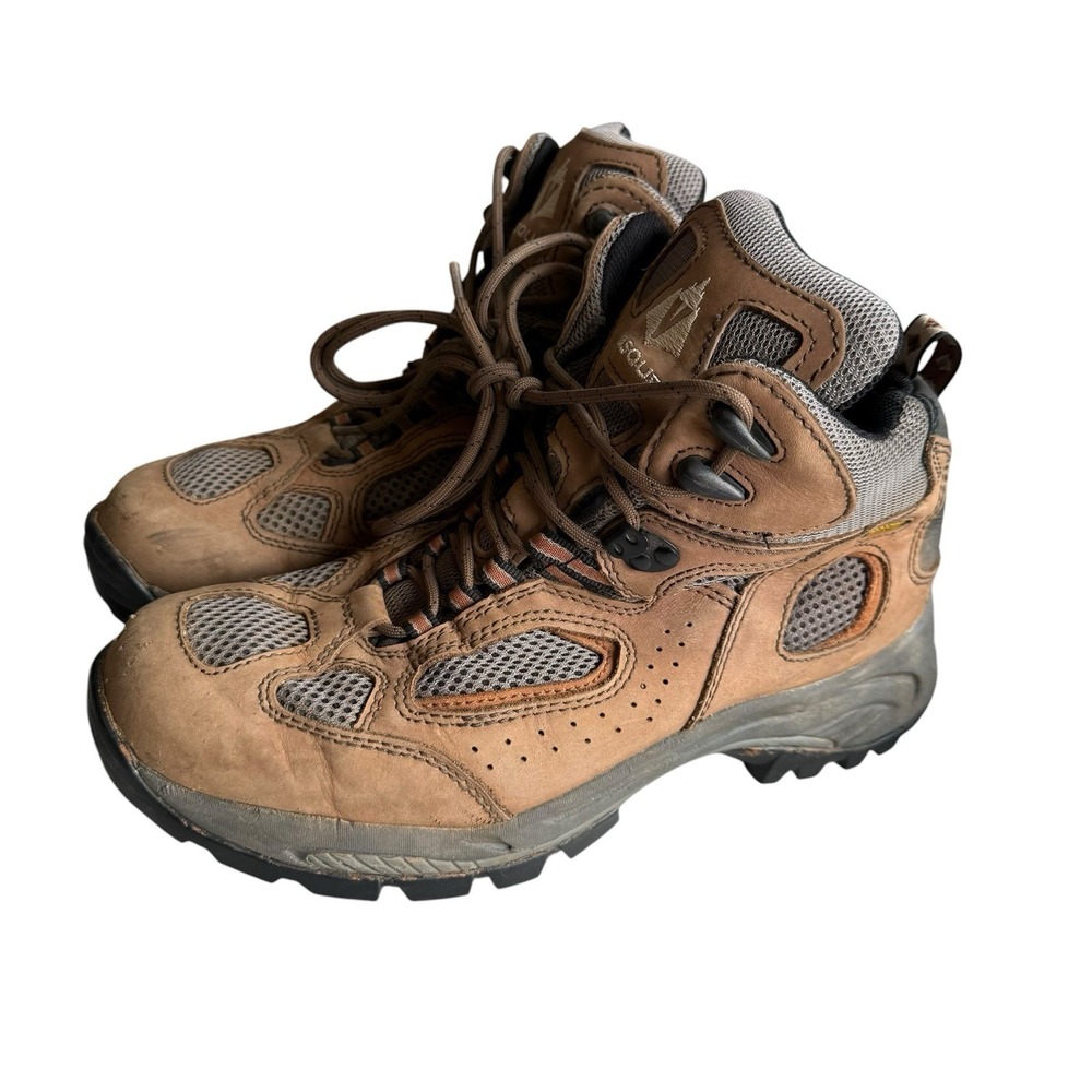 Vasque Breeze Gore-Tex Vibram‎ Hiking Boots Shoes Men's Size 10M Brown Outdoors